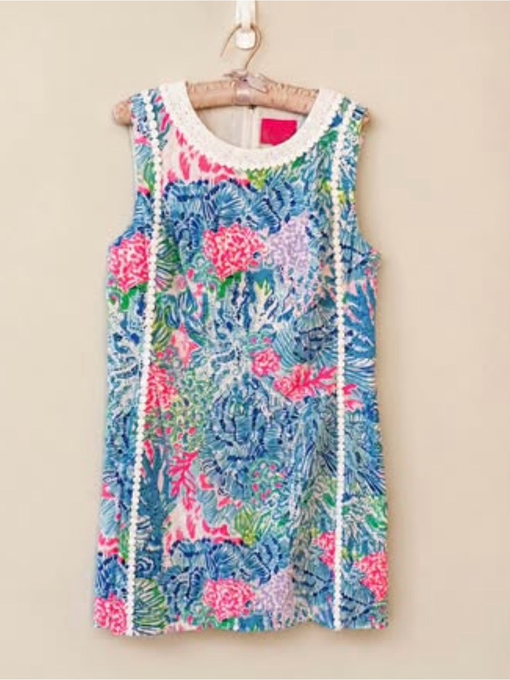 Lilly Pulitzer Coral Reef Mila Print Shift Dress NWT Size 12 - Picture 2 of 11